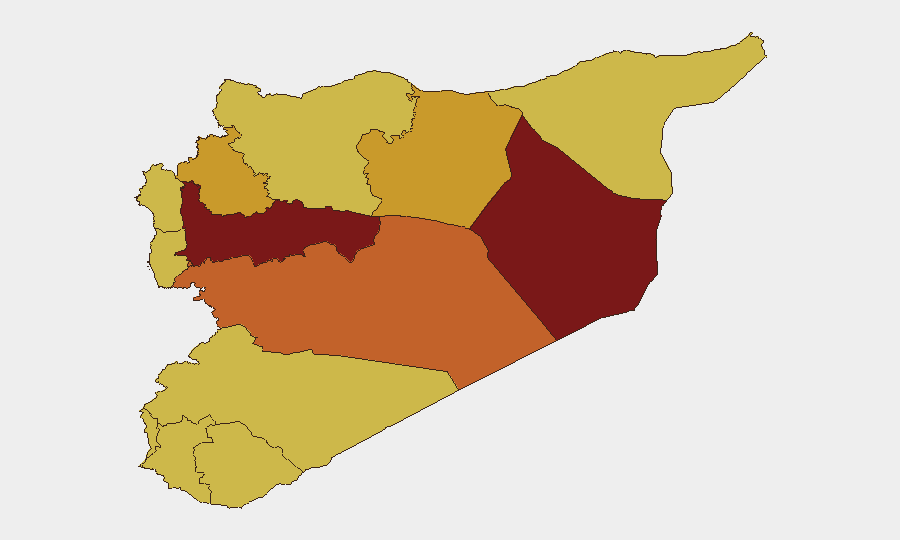 Syria sub-national risk map