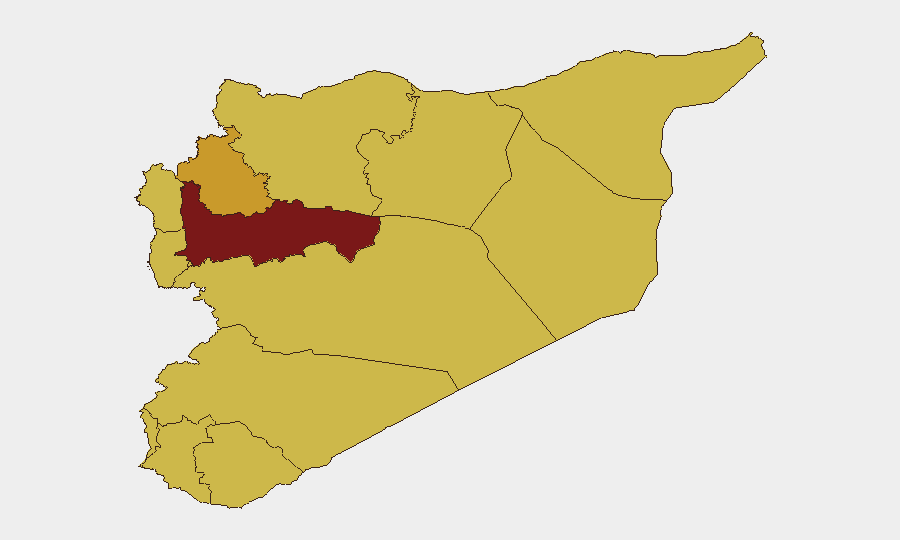 Syria sub-national risk map