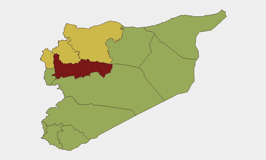 Syria sub-national risk map