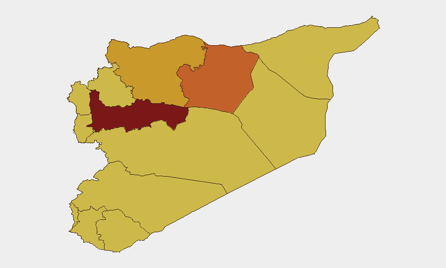 Syria sub-national risk map