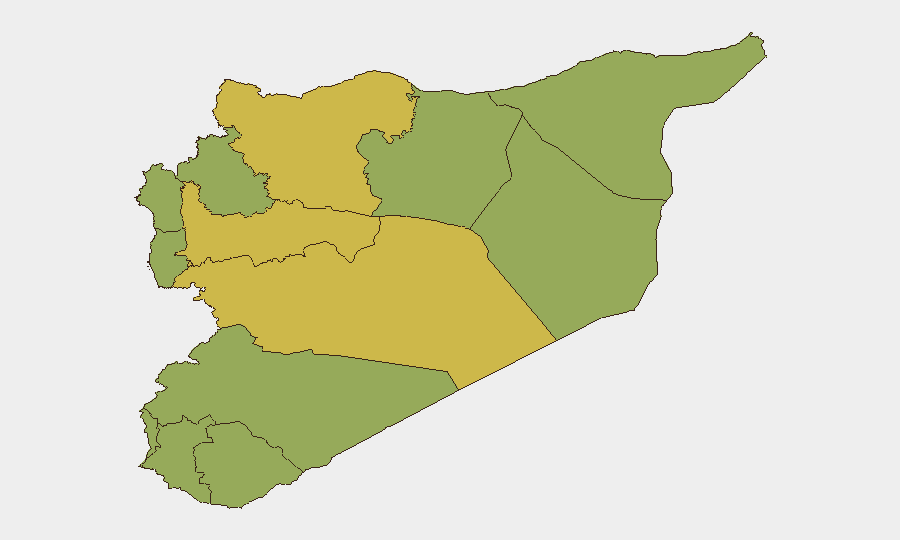 Syria sub-national risk map