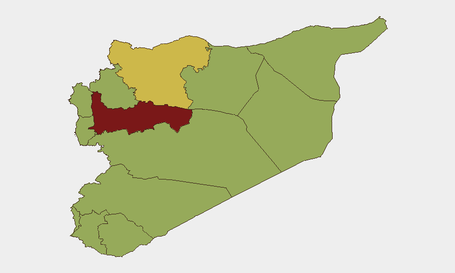 Syria sub-national risk map