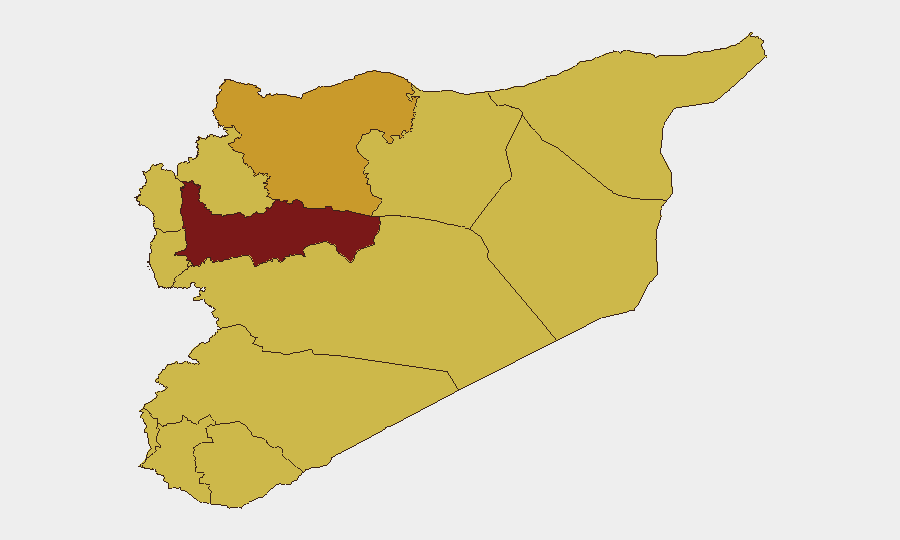 Syria sub-national risk map