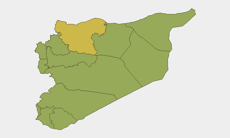 Syria sub-national risk map