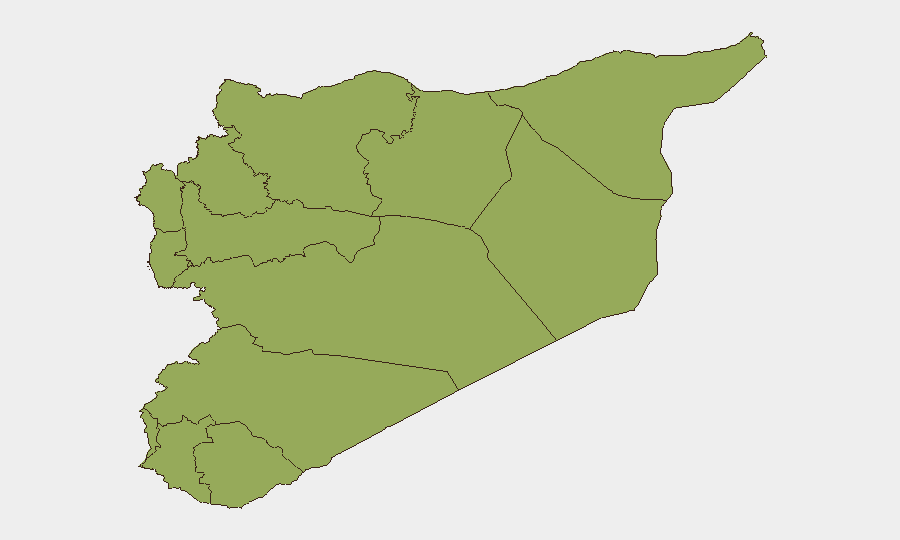 Syria sub-national risk map