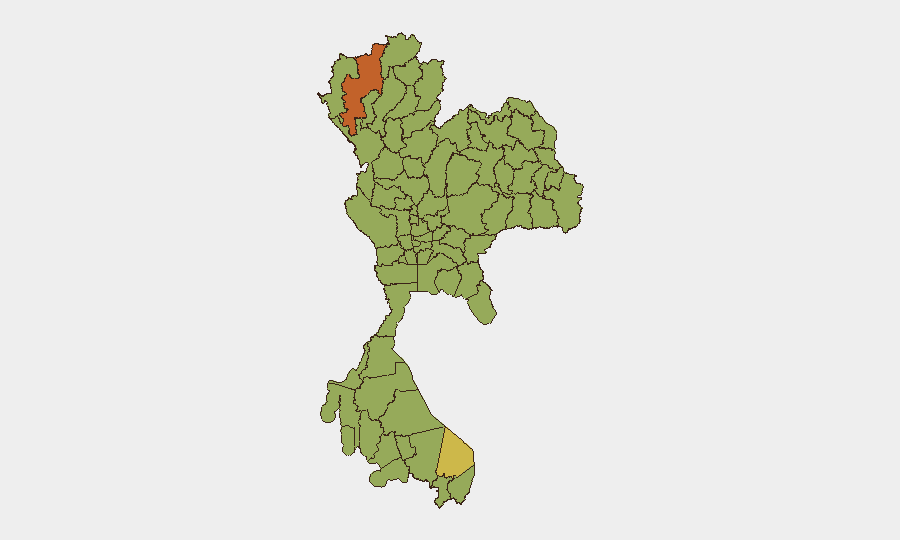 Thailand sub-national risk map