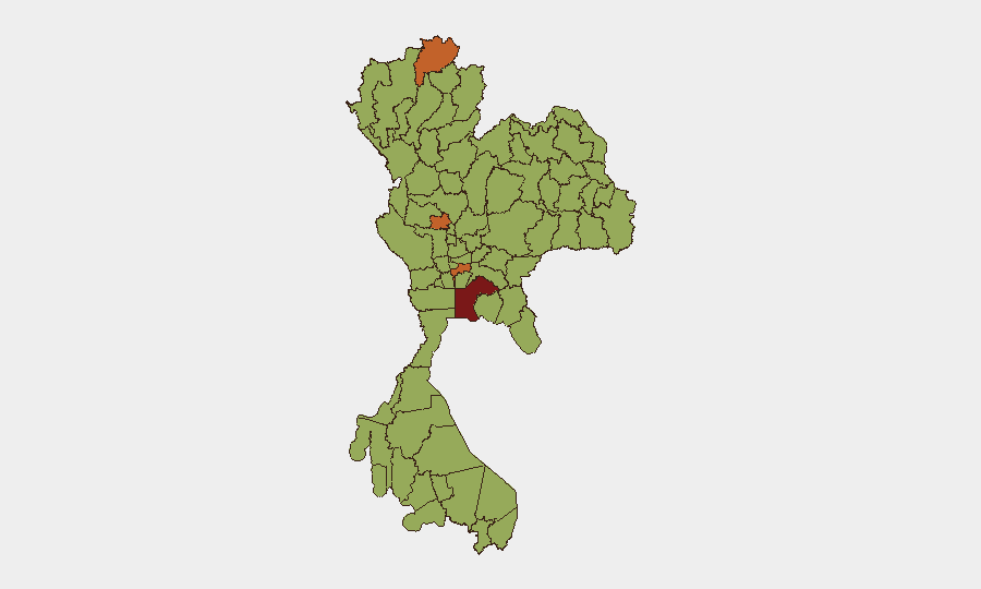 Thailand sub-national risk map