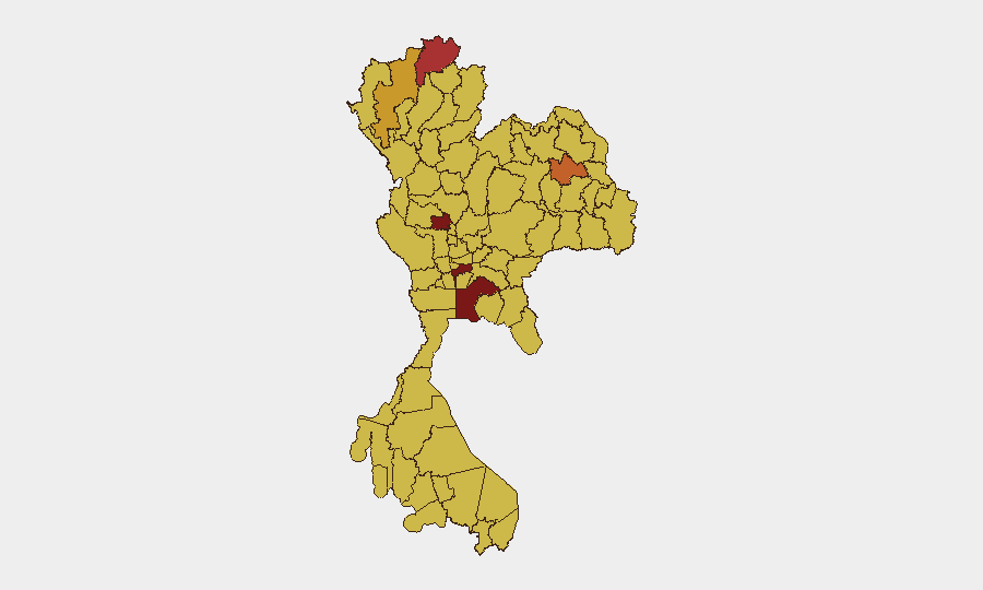 Thailand sub-national risk map