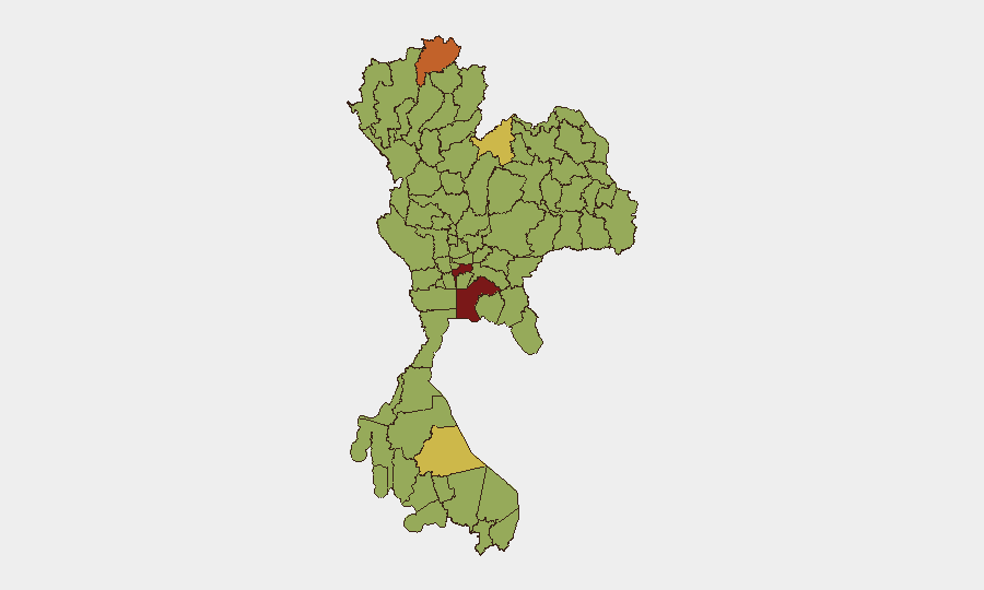 Thailand sub-national risk map