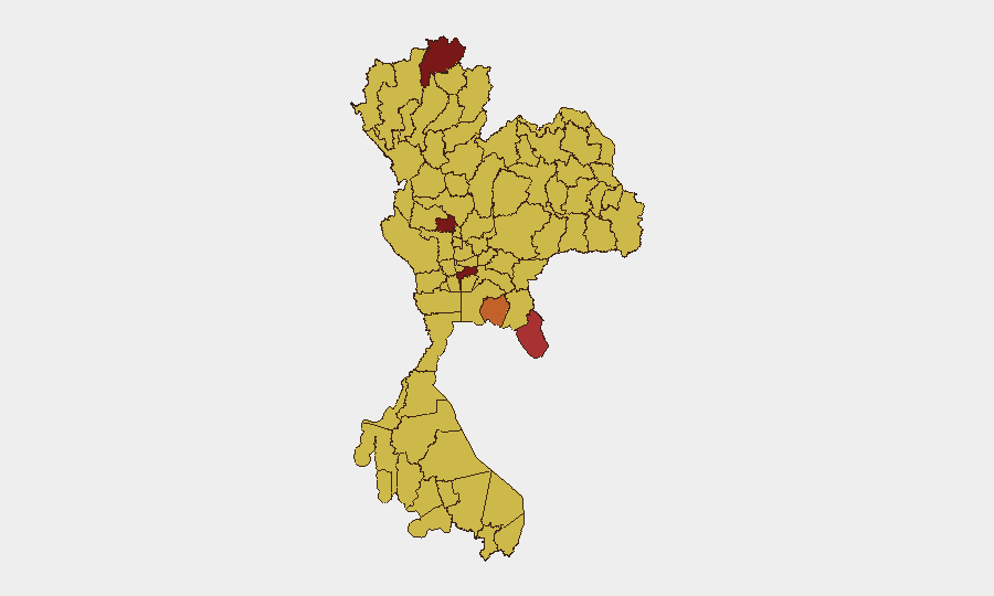 Thailand sub-national risk map