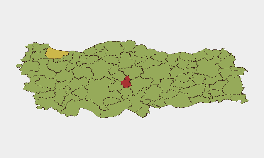Turkey sub-national risk map