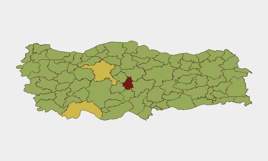 Turkey sub-national risk map