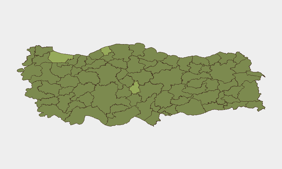 Turkey sub-national risk map