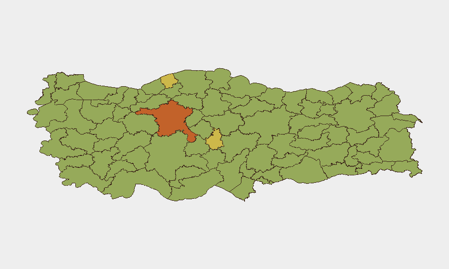 Turkey sub-national risk map