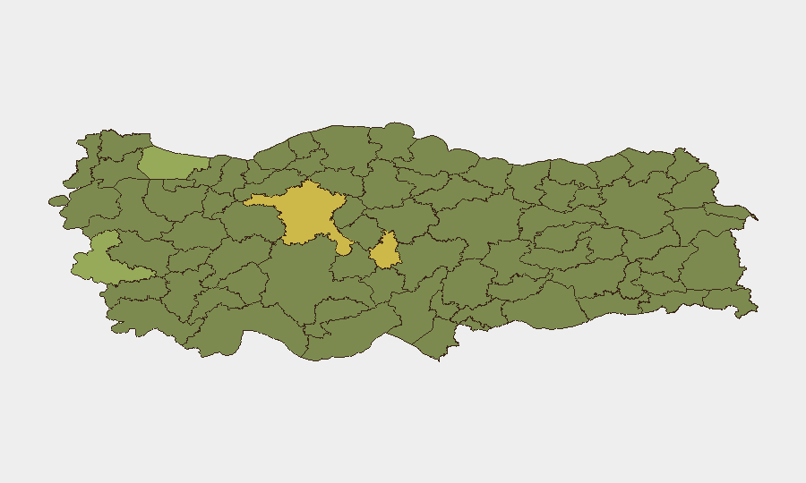 Turkey sub-national risk map
