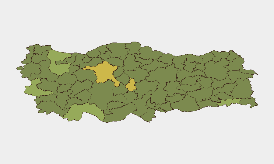 Turkey sub-national risk map