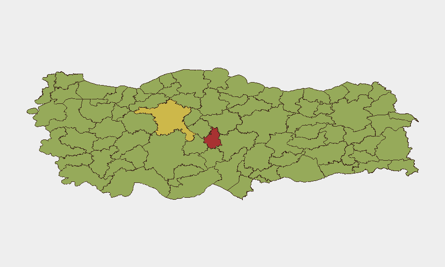 Turkey sub-national risk map