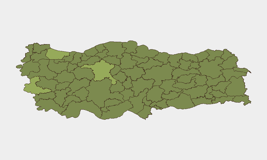 Turkey sub-national risk map
