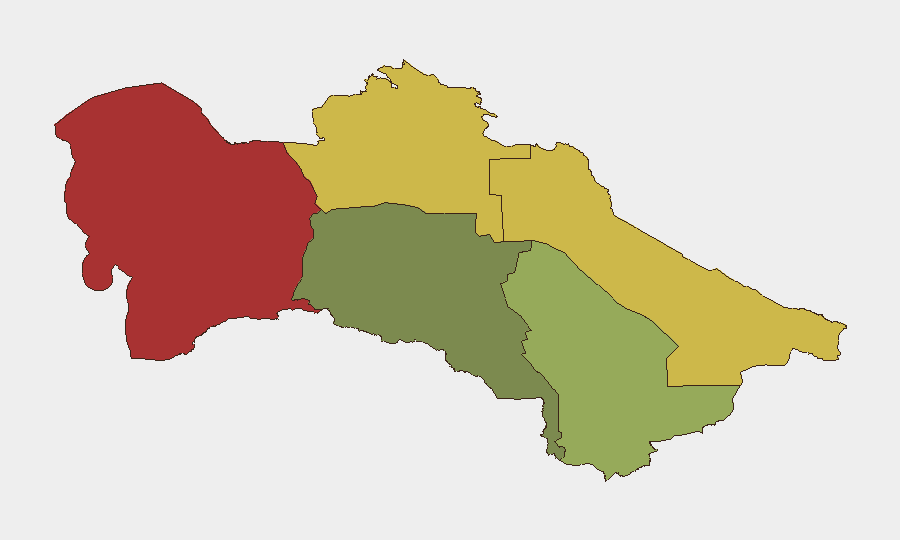 Turkmenistan sub-national risk map
