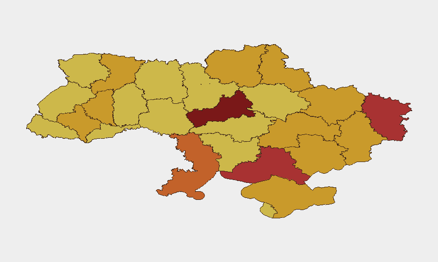 Ukraine sub-national risk map