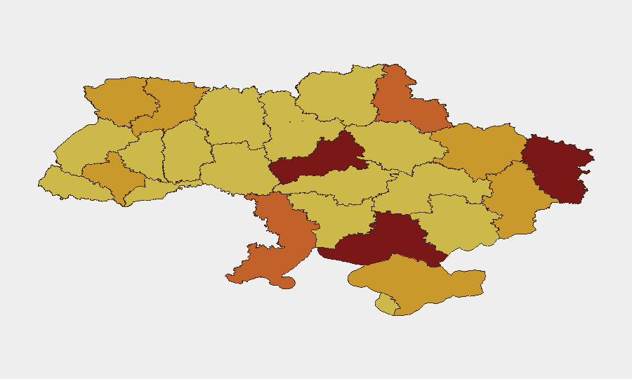 Ukraine sub-national risk map