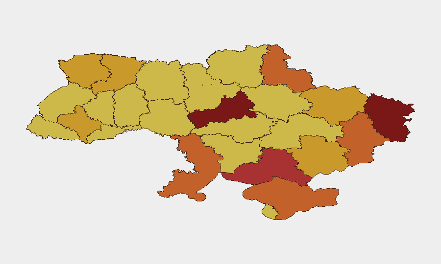 Ukraine sub-national risk map