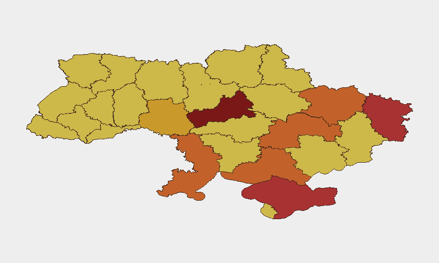 Ukraine sub-national risk map