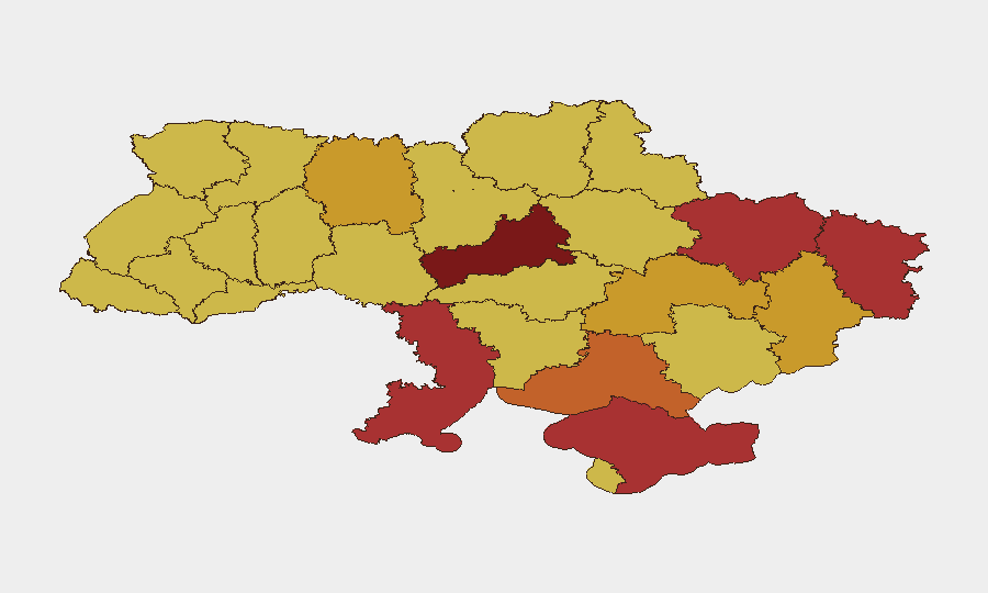 Ukraine sub-national risk map