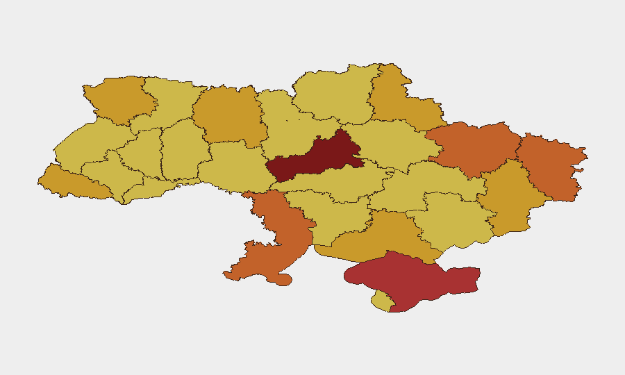 Ukraine sub-national risk map