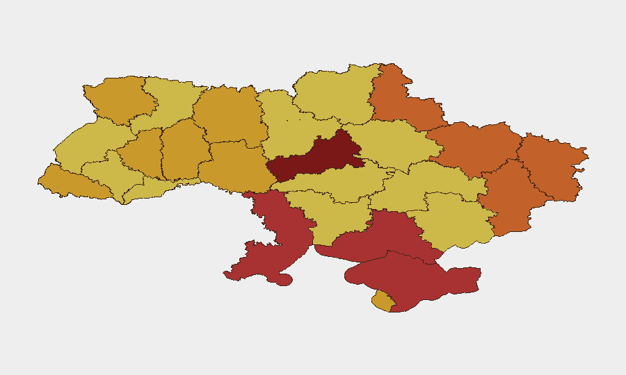Ukraine sub-national risk map