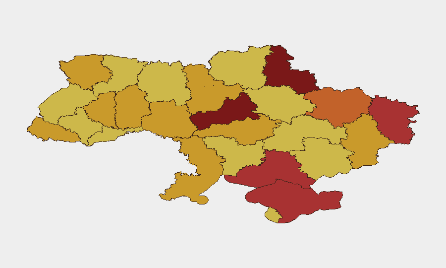 Ukraine sub-national risk map