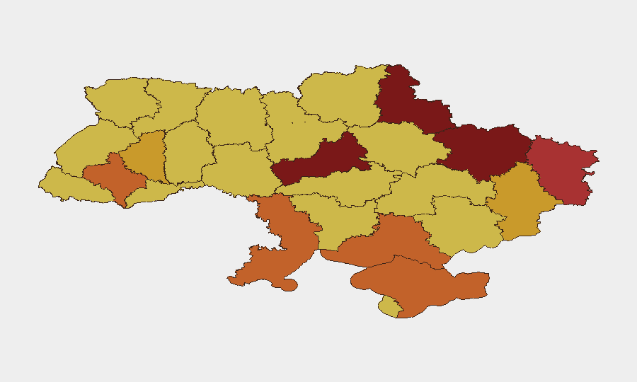 Ukraine sub-national risk map
