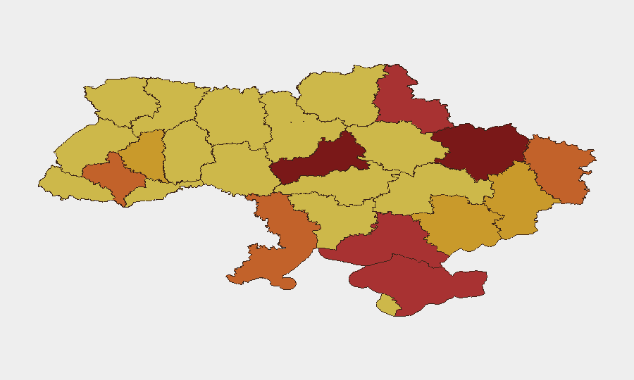 Ukraine sub-national risk map