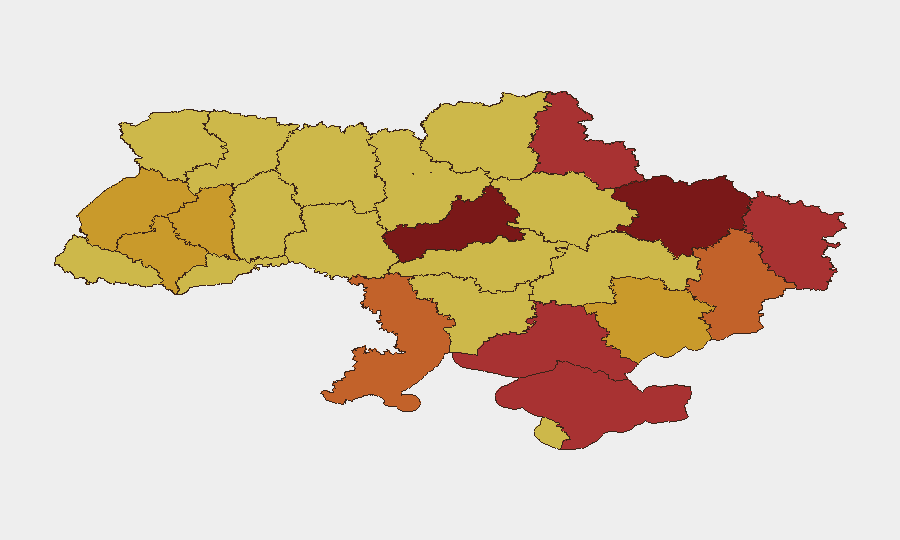Ukraine sub-national risk map