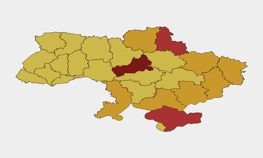 Ukraine sub-national risk map