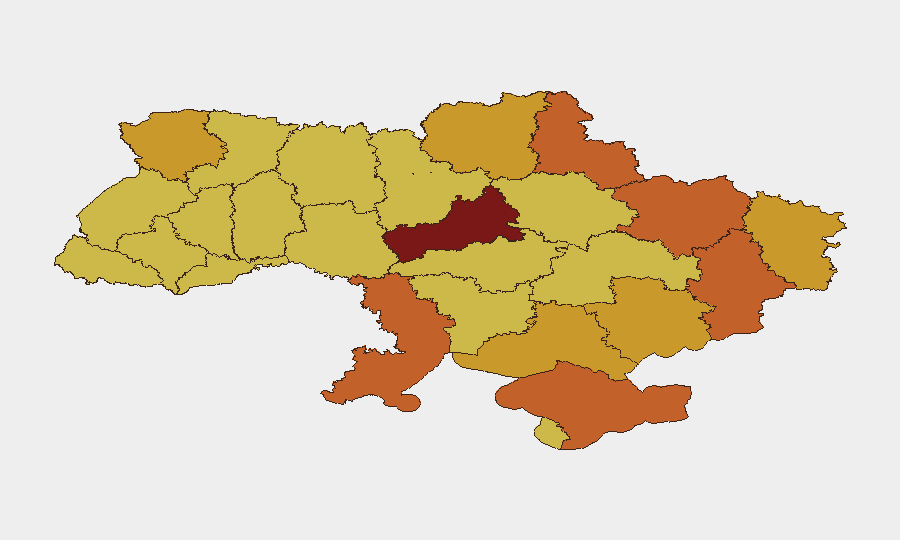 Ukraine sub-national risk map