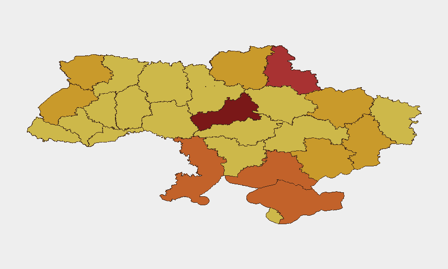 Ukraine sub-national risk map