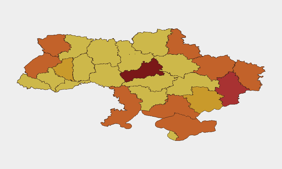 Ukraine sub-national risk map