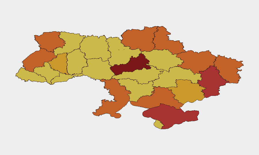 Ukraine sub-national risk map