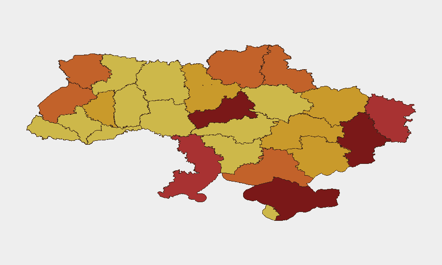 Ukraine sub-national risk map
