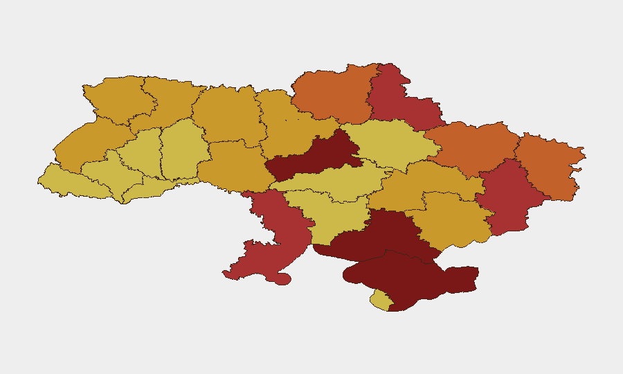 Ukraine sub-national risk map