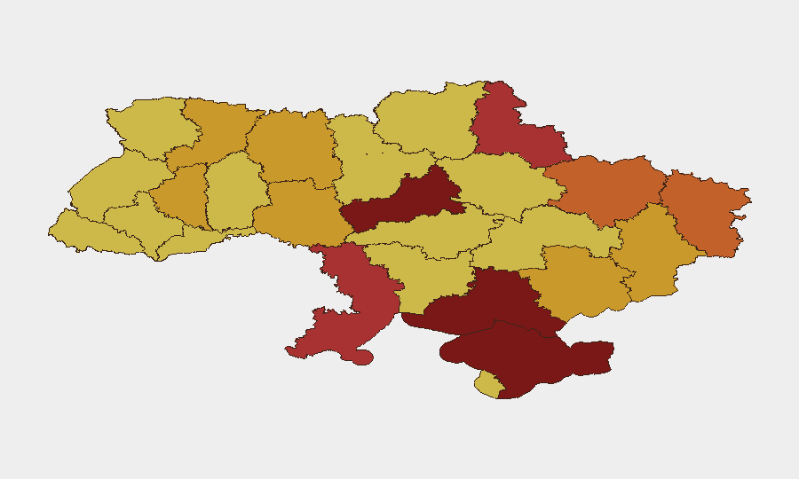 Ukraine sub-national risk map