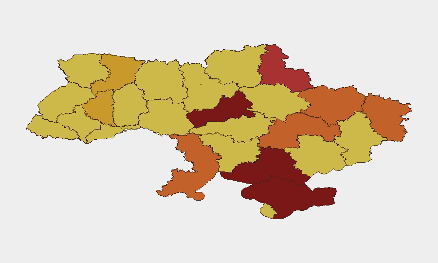 Ukraine sub-national risk map