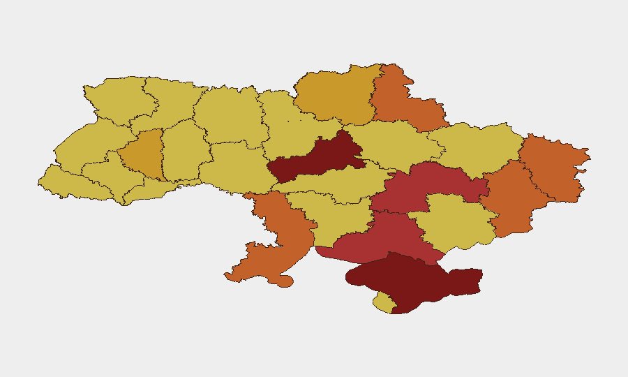 Ukraine sub-national risk map