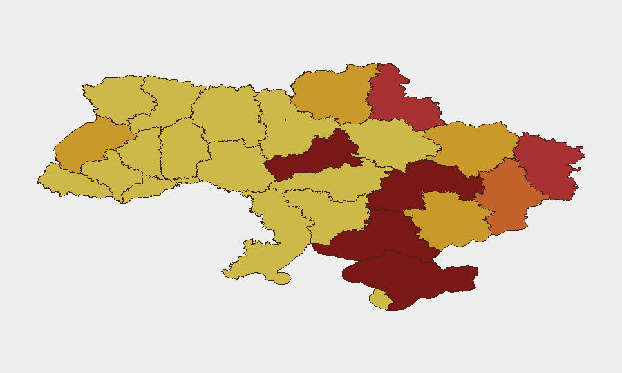 Ukraine sub-national risk map