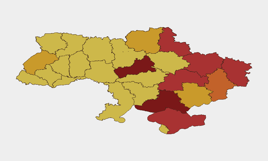 Ukraine sub-national risk map
