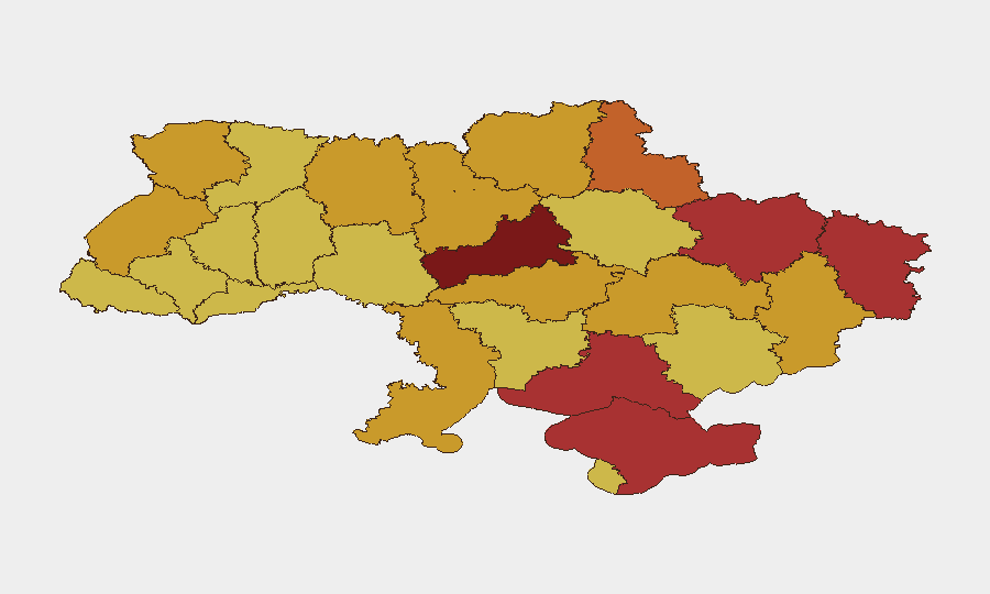 Ukraine sub-national risk map