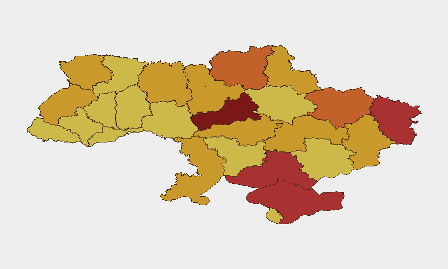 Ukraine sub-national risk map