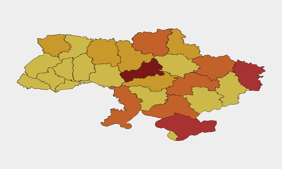 Ukraine sub-national risk map