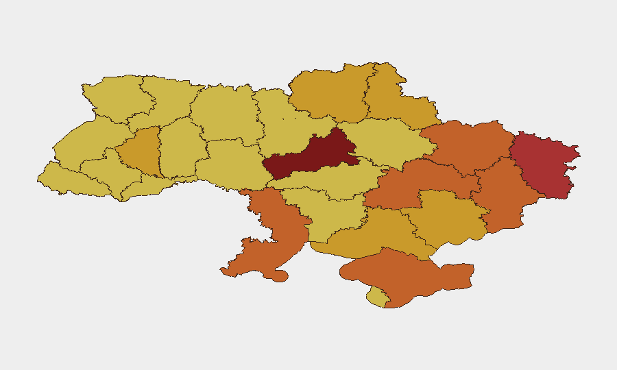 Ukraine sub-national risk map